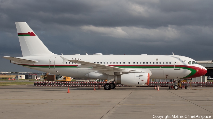 Oman Royal Flight Airbus A319-133X CJ (A4O-AJ) | Photo 381932