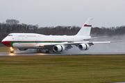 Oman Royal Flight Boeing 747-8H0(BBJ) (A4O-HMS) at  Hamburg - Fuhlsbuettel (Helmut Schmidt), Germany