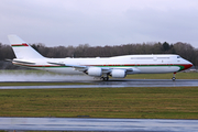 Oman Royal Flight Boeing 747-8H0(BBJ) (A4O-HMS) at  Hamburg - Fuhlsbuettel (Helmut Schmidt), Germany