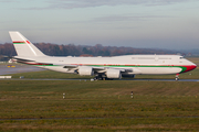 Oman Royal Flight Boeing 747-8H0(BBJ) (A4O-HMS) at  Hamburg - Fuhlsbuettel (Helmut Schmidt), Germany