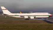 Oman Royal Flight Boeing 747-8H0(BBJ) (A4O-HMS) at  Hamburg - Fuhlsbuettel (Helmut Schmidt), Germany