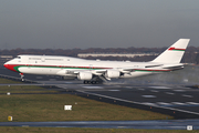 Oman Royal Flight Boeing 747-8H0(BBJ) (A4O-HMS) at  Hamburg - Fuhlsbuettel (Helmut Schmidt), Germany