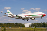 Oman Royal Flight Boeing 747-8H0(BBJ) (A4O-HMS) at  Hamburg - Fuhlsbuettel (Helmut Schmidt), Germany