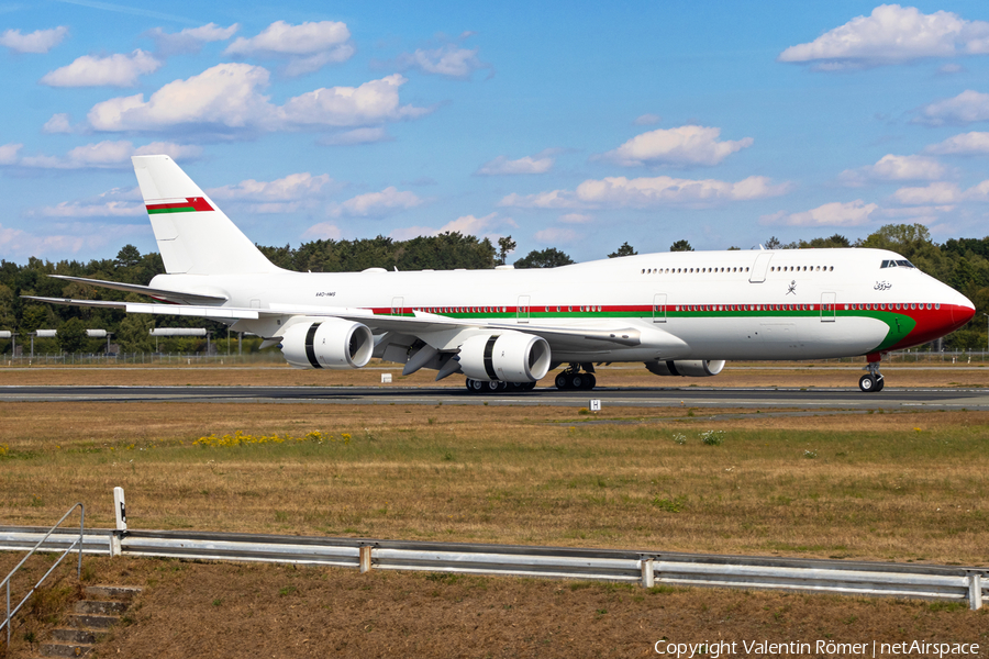 Oman Royal Flight Boeing 747-8H0(BBJ) (A4O-HMS) | Photo 525622