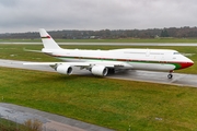 Oman Royal Flight Boeing 747-8H0(BBJ) (A4O-HMS) at  Hamburg - Fuhlsbuettel (Helmut Schmidt), Germany