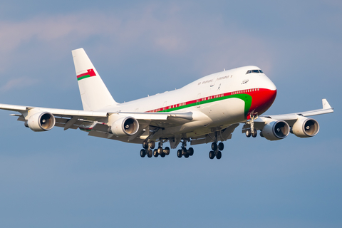 Oman Royal Flight Boeing 747-430 (A4O-OMN) at  Berlin Brandenburg, Germany