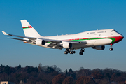 Oman Royal Flight Boeing 747-430 (A4O-OMN) at  Hamburg - Fuhlsbuettel (Helmut Schmidt), Germany