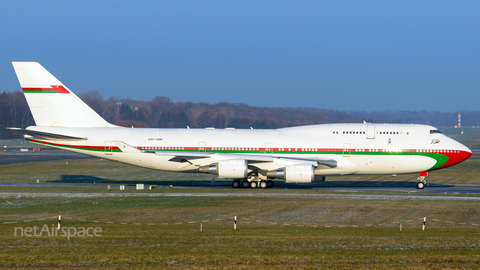 Oman Royal Flight Boeing 747-430 (A4O-OMN) at  Hamburg - Fuhlsbuettel (Helmut Schmidt), Germany