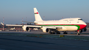 Oman Royal Flight Boeing 747-430 (A4O-OMN) at  Hamburg - Fuhlsbuettel (Helmut Schmidt), Germany