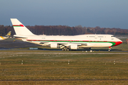 Oman Royal Flight Boeing 747-430 (A4O-OMN) at  Hamburg - Fuhlsbuettel (Helmut Schmidt), Germany