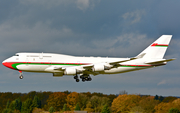 Oman Royal Flight Boeing 747-430 (A4O-OMN) at  Hamburg - Fuhlsbuettel (Helmut Schmidt), Germany