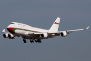 Oman Royal Flight Boeing 747-430 (A4O-OMN) at  Hamburg - Fuhlsbuettel (Helmut Schmidt), Germany