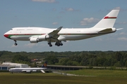 Oman Royal Flight Boeing 747-430 (A4O-OMN) at  Hamburg - Fuhlsbuettel (Helmut Schmidt), Germany