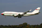 Oman Royal Flight Boeing 747-430 (A4O-OMN) at  Hamburg - Fuhlsbuettel (Helmut Schmidt), Germany