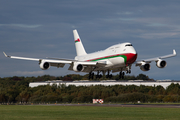 Oman Royal Flight Boeing 747-430 (A4O-OMN) at  Hamburg - Fuhlsbuettel (Helmut Schmidt), Germany