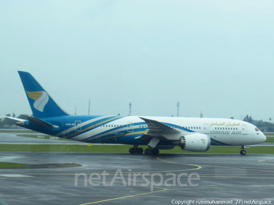 Oman Air Boeing 787-8 Dreamliner (A4O-SB) | Photo 622758