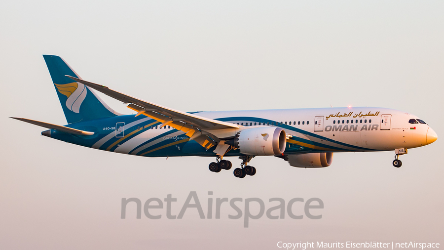 Oman Air Boeing 787-8 Dreamliner (A4O-SB) | Photo 251786