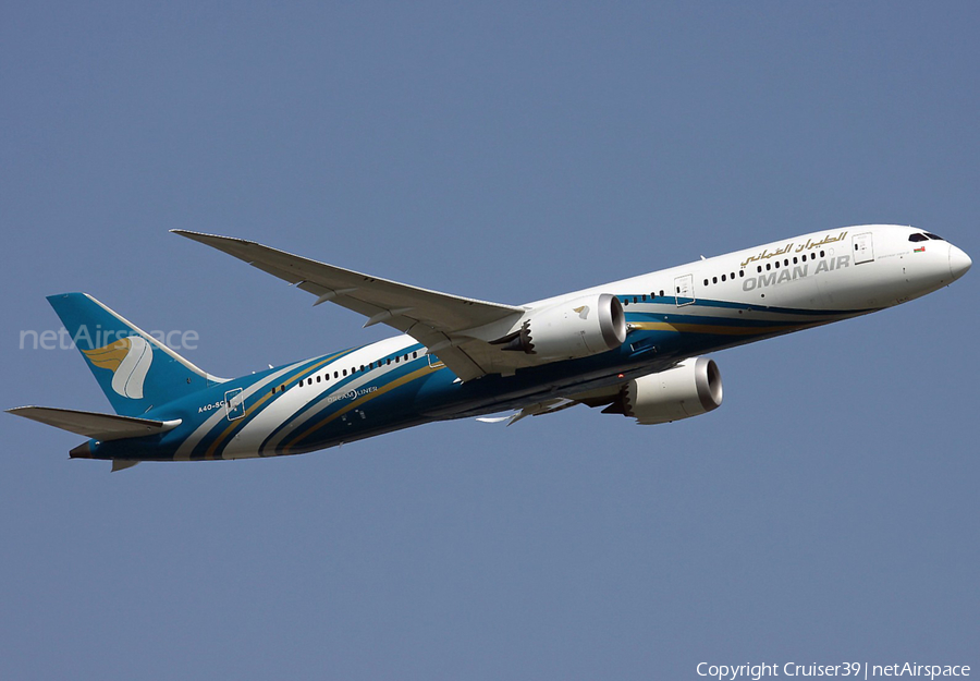 Oman Air Boeing 787-9 Dreamliner (A4O-SC) | Photo 480380