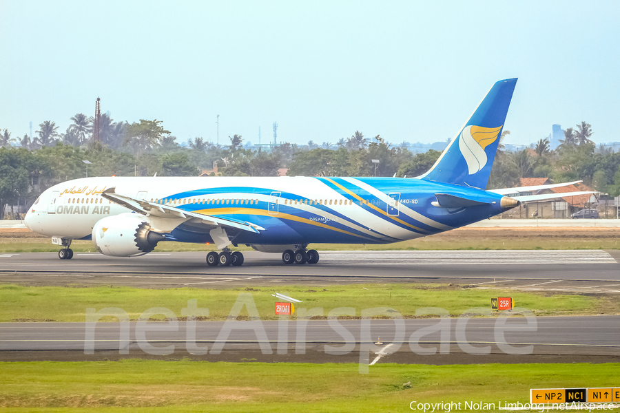 Oman Air Boeing 787-9 Dreamliner (A4O-SD) | Photo 423695