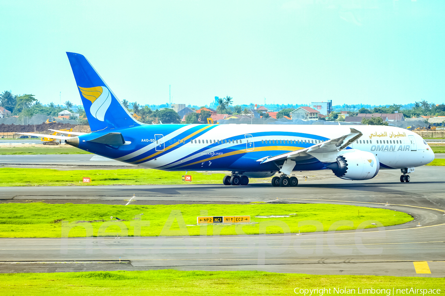 Oman Air Boeing 787-9 Dreamliner (A4O-SD) | Photo 438115