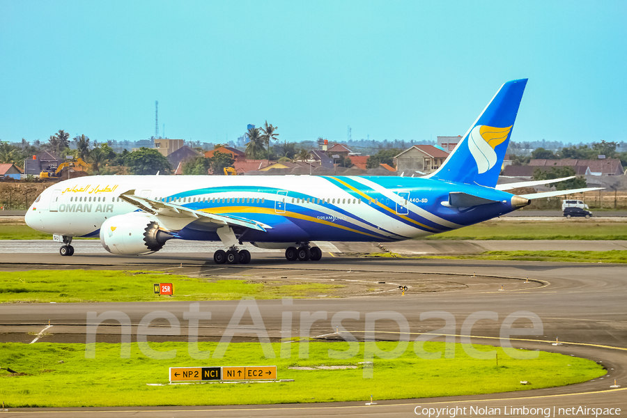 Oman Air Boeing 787-9 Dreamliner (A4O-SD) | Photo 438116