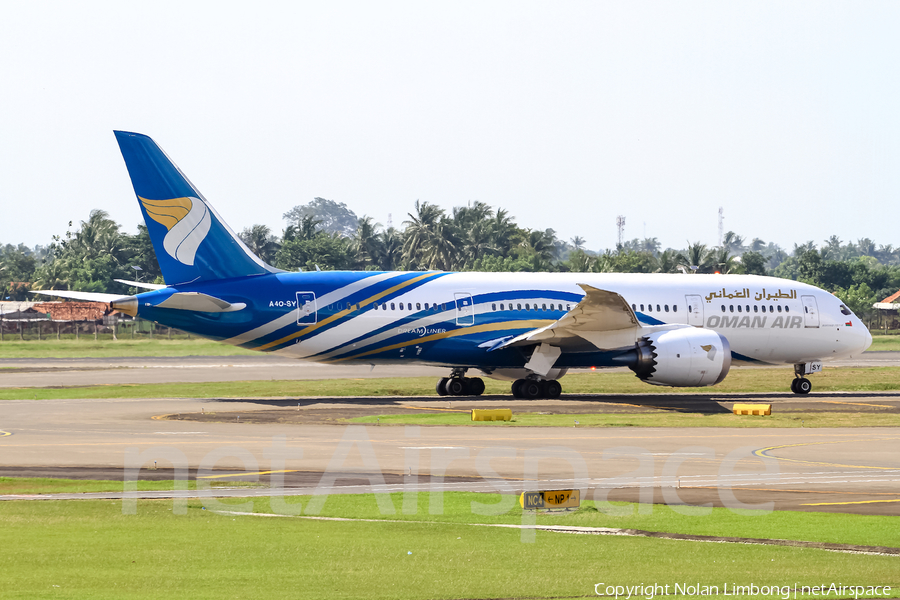 Oman Air Boeing 787-8 Dreamliner (A4O-SY) | Photo 372563