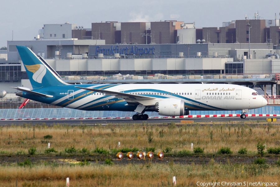 Oman Air Boeing 787-8 Dreamliner (A4O-SZ) | Photo 249866
