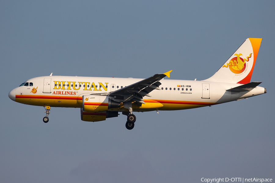 Bhutan Airlines Airbus A319-112 (A5-RIM) | Photo 287541