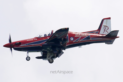 Royal Australian Air Force Pilatus PC-21 (A54-029) at  Singapore - Changi Air Base East, Singapore