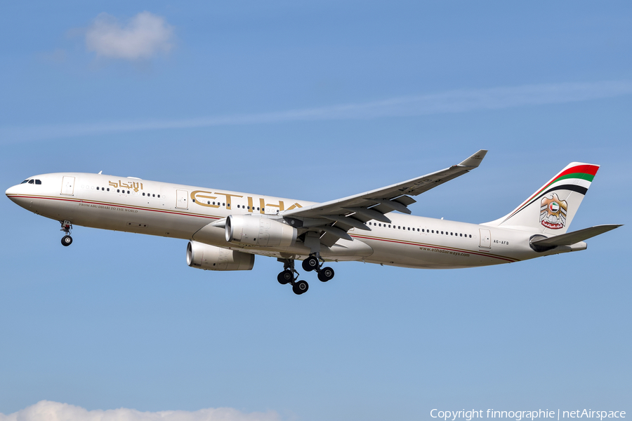 Etihad Airways Airbus A330-343X (A6-AFB) | Photo 422487