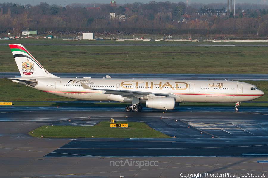 Etihad Airways Airbus A330-343X (A6-AFD) | Photo 92198