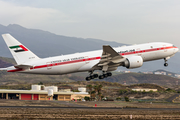 United Arab Emirates Government (Abu Dhabi) Boeing 777-2AN(ER) (A6-ALN) at  Tenerife Sur - Reina Sofia, Spain