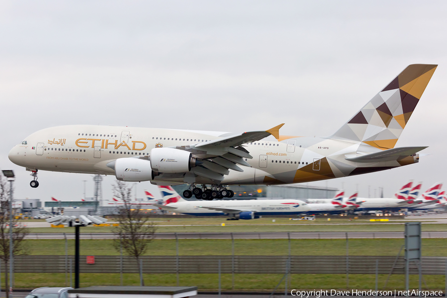 Etihad Airways Airbus A380-861 (A6-APD) | Photo 102657