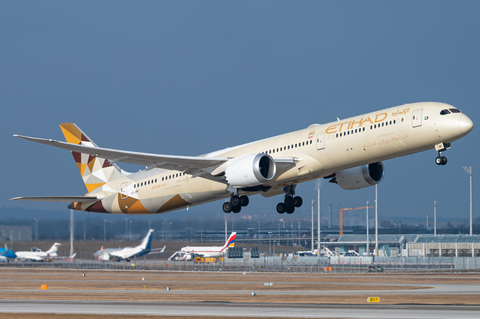 Etihad Airways Boeing 787-10 Dreamliner (A6-BMF) at  Munich, Germany