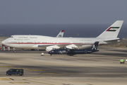 United Arab Emirates Government (Dubai) Boeing 747-433(M) (A6-COM) at  Gran Canaria, Spain