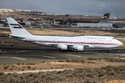 United Arab Emirates Government (Dubai) Boeing 747-433(M) (A6-COM) at  Gran Canaria, Spain