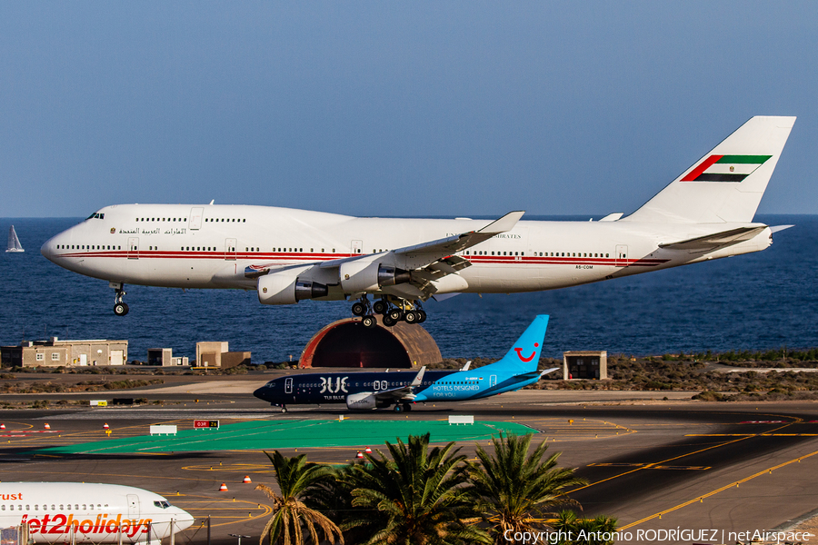 United Arab Emirates Government (Dubai) Boeing 747-433(M) (A6-COM) | Photo 492294