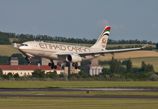 Etihad Cargo Airbus A330-243F (A6-DCC) at  Vienna - Schwechat, Austria