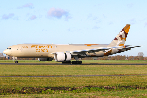 Etihad Cargo Boeing 777-FFX (A6-DDD) at  Amsterdam - Schiphol, Netherlands