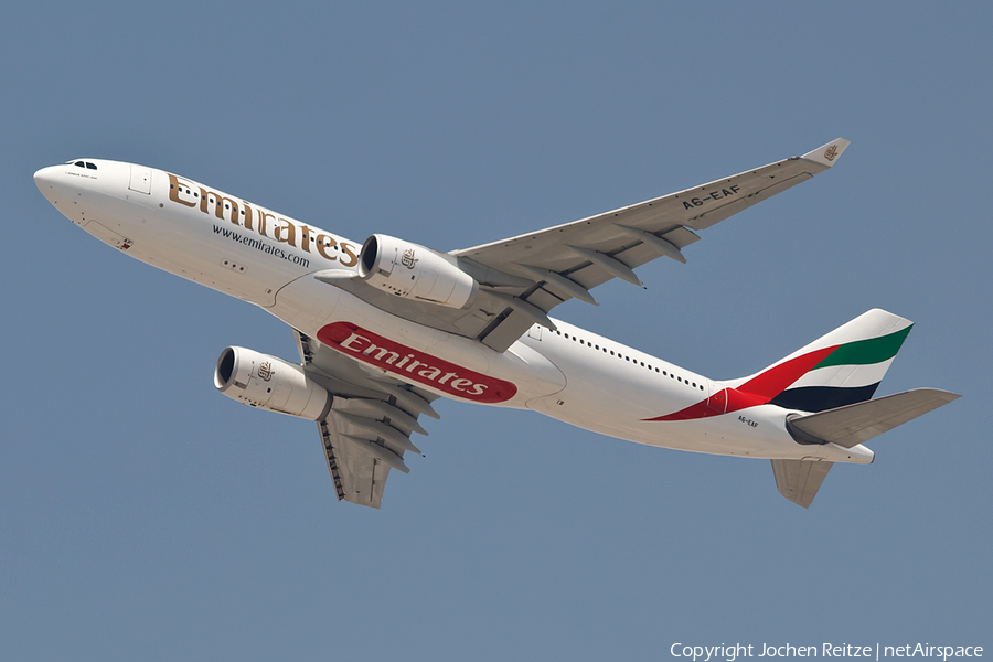 Emirates Airbus A330-243 (A6-EAF) | Photo 48761