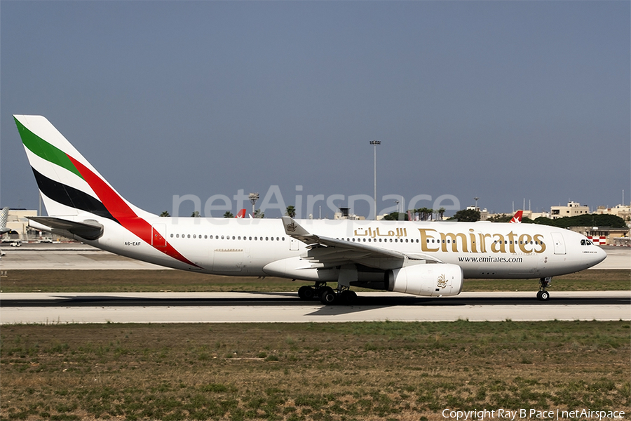 Emirates Airbus A330-243 (A6-EAF) | Photo 282424