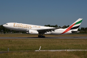 Emirates Airbus A330-243 (A6-EAI) at  Hamburg - Fuhlsbuettel (Helmut Schmidt), Germany