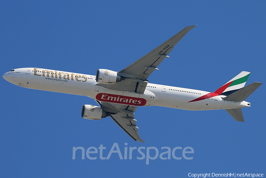 Emirates Boeing 777-31H(ER) (A6-EBA) | Photo 446417