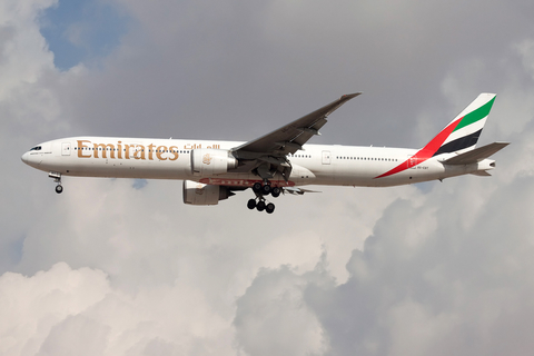 Emirates Boeing 777-31H(ER) (A6-EBT) at  Dubai - International, United Arab Emirates