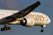 Emirates Boeing 777-31H(ER) (A6-EBT) at  Hamburg - Fuhlsbuettel (Helmut Schmidt), Germany