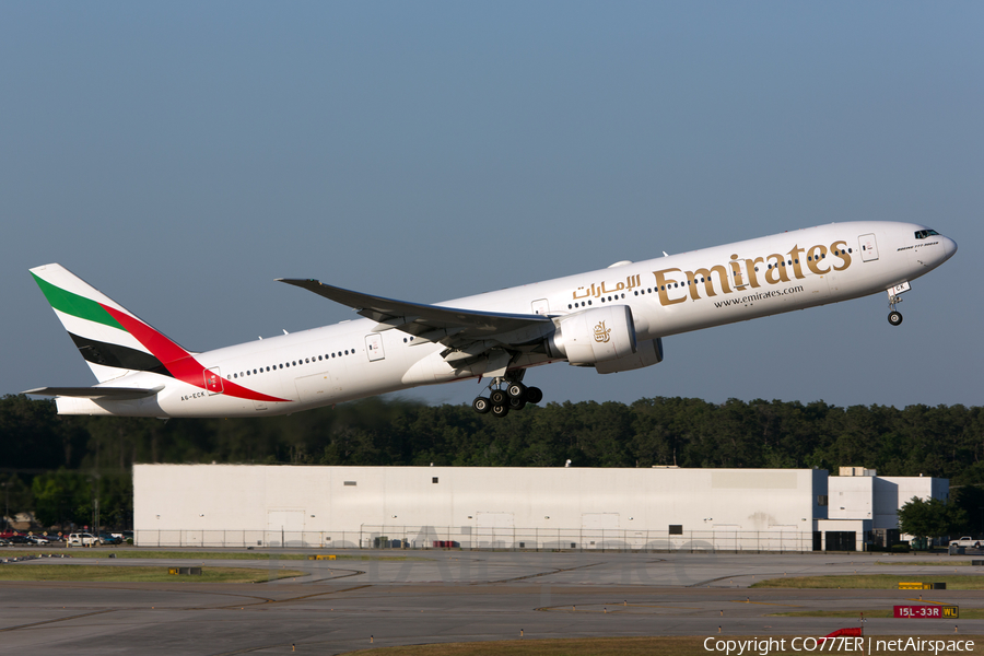 Emirates Boeing 777-31H(ER) (A6-ECK) | Photo 47390