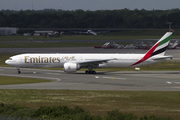 Emirates Boeing 777-31H(ER) (A6-ECW) at  Hamburg - Fuhlsbuettel (Helmut Schmidt), Germany