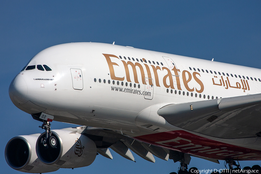 Emirates Airbus A380-861 (A6-EDD) | Photo 278389
