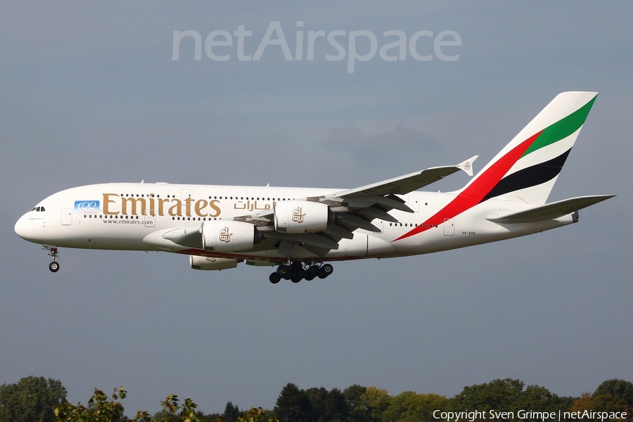 Emirates Airbus A380-861 (A6-EDE) | Photo 33154