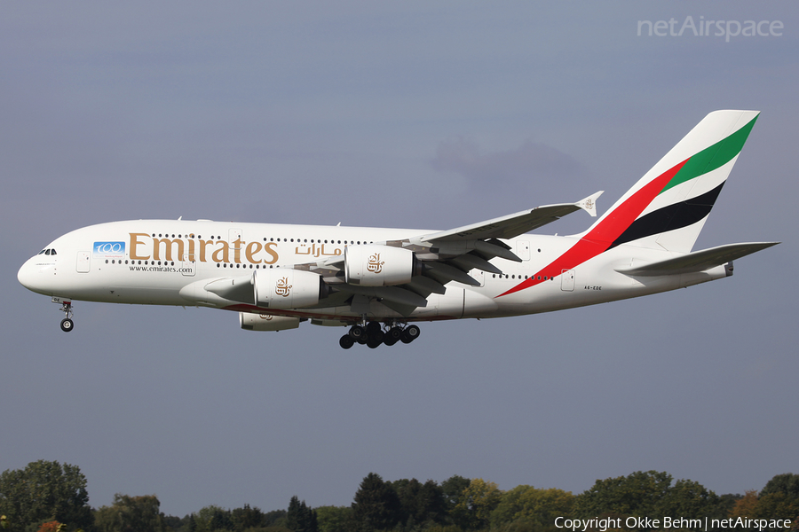 Emirates Airbus A380-861 (A6-EDE) | Photo 38531